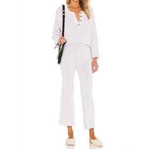 NEW FREE PEOPLE hailey top and pants set in ivory